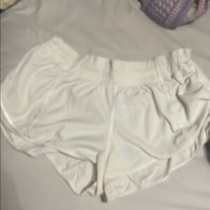 Lululemon Athletica White Athletic Shorts Relaxed Fit